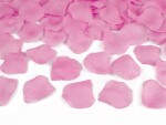 PartyDeco Vystřelovací konfety okvětní lístky růže růžové 60 cm