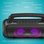 LAMAX PartyGo1 černá / Bluetooth reproduktor / 100W / 8000mAh / BT 5.3 / AUX / microSD / USB / IP67 (LXPSMPGO1NNBA)