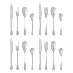 Bloomingville Sada příborů Elvera Silver – set 16 ks, stříbrná barva, kov