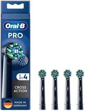 Oral-B 860236 Cross Black / Náhradní hlavice pro sonický zubní kartáček / 4 ks (860236)