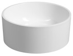 SAPHO - SANNA umývátko na desku, litý mramor, průměr 25cm, bílá SA250