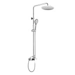 Mereo Viana sprchová baterie s talířovou kulatou slim sprchou ø 250 mm, nerez CBE60104SC2