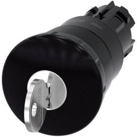 Siemens 3SU10001HG100AA0 3SU1000-1HG10-0AA0 hřibové tlačítko tlačítko černá na klíč 1 ks