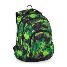 Bagmaster LINCOLN 25 A studentský batoh – zeleno-černý Zelená 40 l 230350