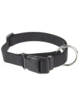 AnimALL Obojek popruhový černý M-L 35-50 cm/20 mm (113265)