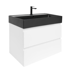 Koupelnová skříňka s umyvadlem SAT B-Way 79x50x45 cm bílá lesk BWAY280WU2B2B BWAY280WU2B2B