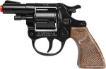 Policejní revolver kovový černý 8 ran - Alltoys Gonher