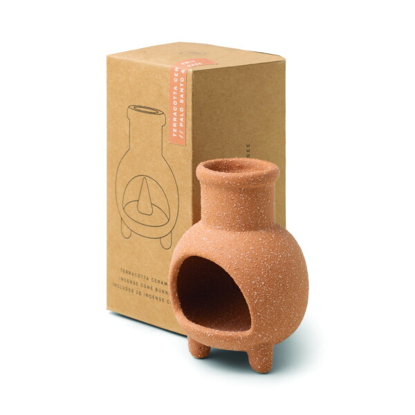 Paddywax Stojánek s vonnými františky Palo Santo / Sage – 20 ks, hnědá barva, keramika