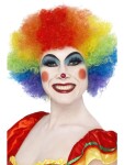 Barevná kudrnatá paruka Crazy Clown 42088