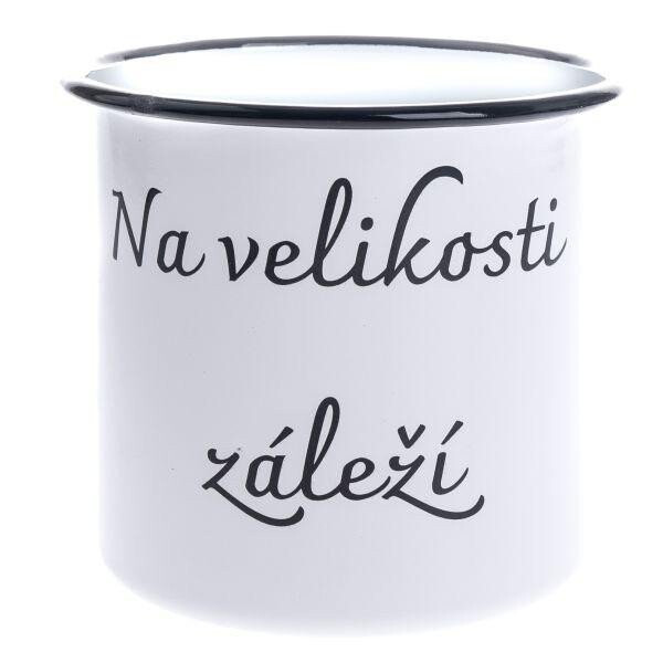 Hrnek smaltový dekorační Na velikosti záleží 1000 ml