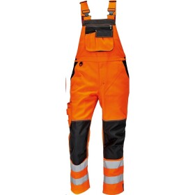 CRV Cerva Montérkové kalhoty KNOXFIELD Hi-Vis FL pánské reflexní s laclem oranžové 56 oranžová
