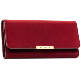 Módní dámská koženková peněženka Peterson Ninel, červená