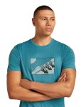 ICEBREAKER Mens 150 Tech Lite SS Tee Wild Pack, Topaz velikost: M
