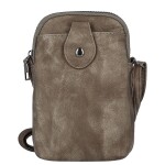 Menší dámská crossbody kapsa Lóra, tmavě béžová