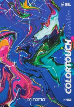 Mitama Color Touch modrá mramorová / Sešit čtverečkovaný / A4+ / 52+2 listů / 100 g/m2 (62173-90142)