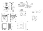 GROHE - Rapid SLX Set předstěnové instalace, klozetu, sedátka SoftClose a tlačítka Skate Cosmopolitan, kartáčovaný Cool Sunrise SANI11BB4116