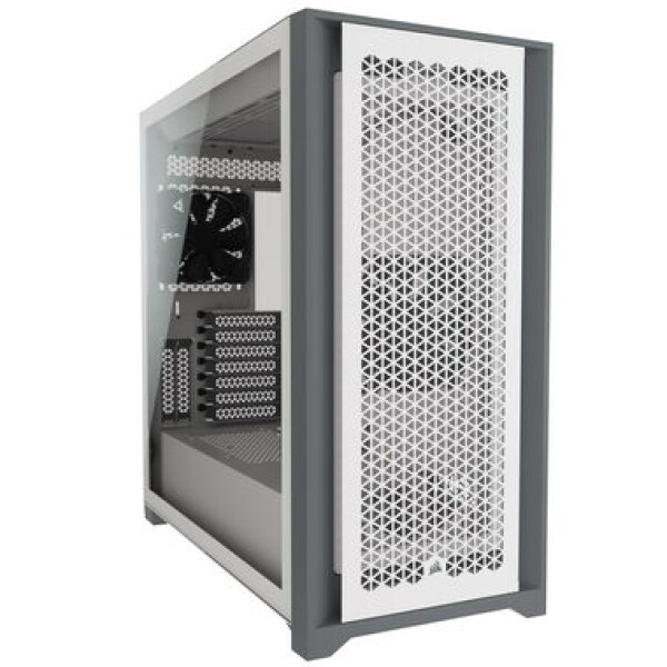 Corsair 5000D Airflow bílá / E-ATX / 2x USB 3.2 / USB-C / 2x 120mm / bez zdroje / průhledná bočnice (CC-9011211-WW)