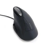 Gembird MUS-ERGO-03 / ergonomická myš / 3200 DPI / USB / 6 tlačítek / černá (MUS-ERGO-03)