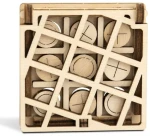 WOODEN CITY 3D Dřevěné puzzle hra mini Piškvorky varianta 2