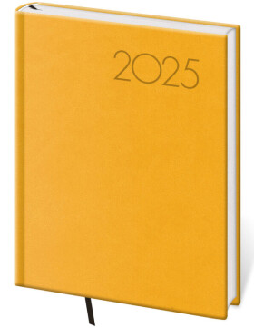 Diář 2025 Print Pop denní B6 žlutá