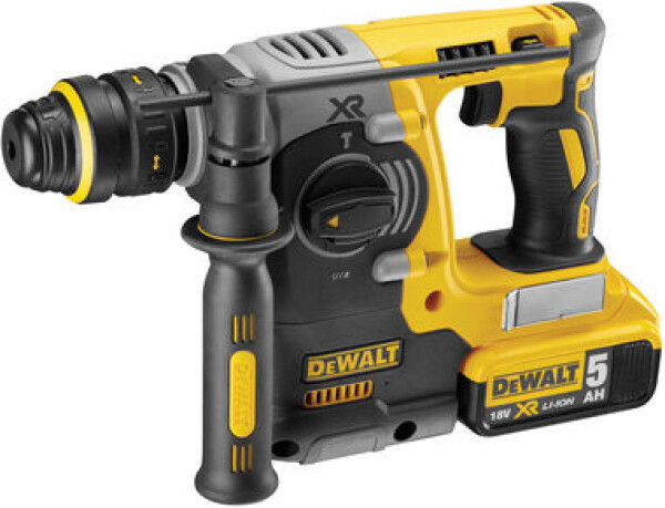 DeWalt DCH274P2T / Aku Kladivo / 18V / 2x 5.0Ah / 1.100 ot-min / 4.600 úderů-min / 2.1J / SDS-Plus (DCH274P2T)