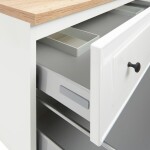 Koupelnová skříňka s krycí deskou Naturel Forli 120x53x46 cm bílá lesk FORLI120BID FORLI120BID