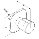 KLUDI - Amba Dvoucestný ventil pod omítku, chrom 538470575