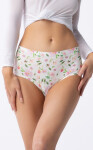 Dámské kalhotky Simple Maxi Jasmine Ecru mix vzor - Julimex ecru s květy S