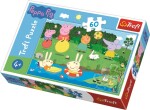 Trefl Puzzle Peppa Pig u rybníka / 60 dílků