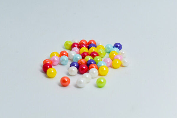 Cukrové perly barevné 7mm (39g)