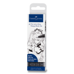 Popisovač Faber-Castell Pitt Artist Pen Manga 4 kusy, černé