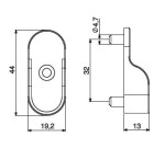 Strong Šatní tyč A držák s trny :: stříbrná (349588)