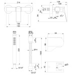 INVENA - Sprchová baterie TREND měď BN-P1-014-L