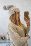 Milano fleecová čepice K203 ecru melange+light beige UNI