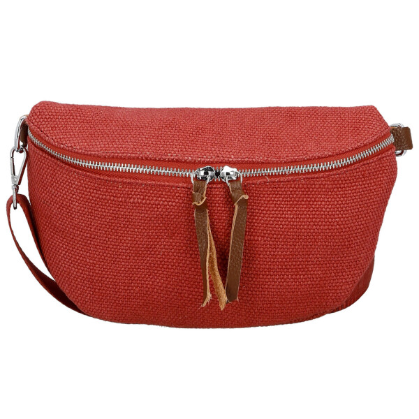 Trendy dámská textilní ledvinka Ayana, červená