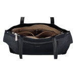 Velká a prostorná dámská koženková taška Nathalie, černá