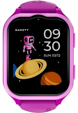 Garett Kids eSIM 4G růžová / Dětské hodinky / 1,69" AMOLED / krokoměr / eSIM / IP67 / Android iOS