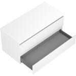 MEXEN/S - Orio koupelnová skříňka pod umyvadlo 100 cm s deskou, 2 zásuvky, bílá mat 91A10-10047-2-BFFC01