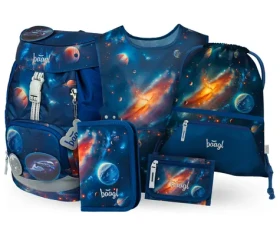 BAAGL SET 5 AIRY Vesmír: batoh, penál, sáček, zástěra, peněženka (A-34849)
