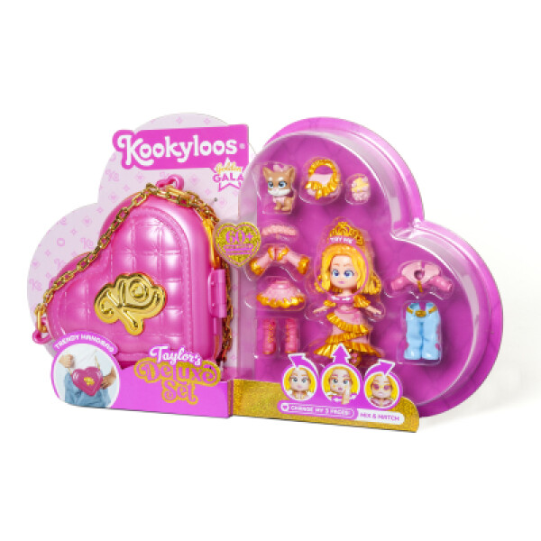 Hrací sad Panenka Kookyloos - Golden Gala Taylor Deluxe