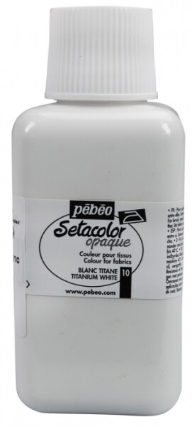 Barva na textil Pébéo Setacolor Opaque 250 ml - Běloba titanová 10
