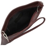Módní dámská kožená mini crossbody kabelka Kaliopi, tmavě vínová