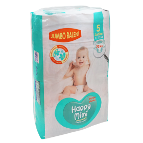 Happy Mimi Flexi Comfort dětské pleny 5 Junior Jumbo balení 72 ks