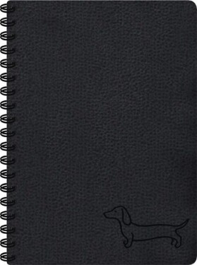 Blok se spirálou black 11x15cm 80l/70g