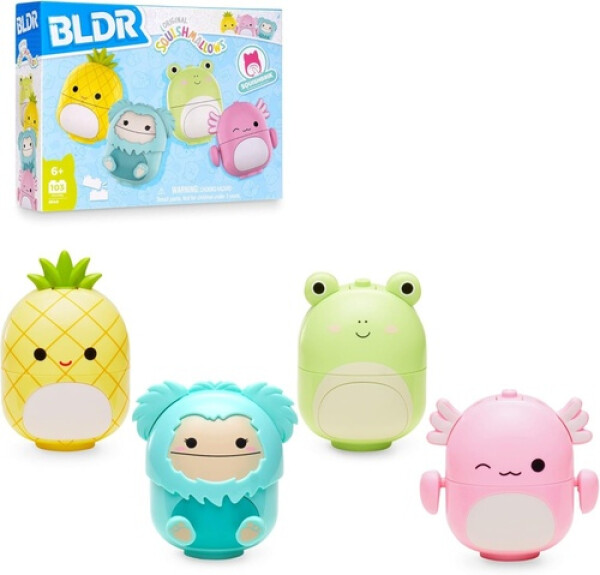 Squishmallows Stavebnice BLDR - Sada 4 postaviček