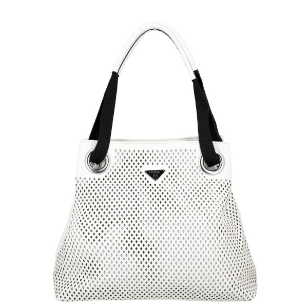 Moderní dámská koženková kabelka na rameno Anisa, bílá