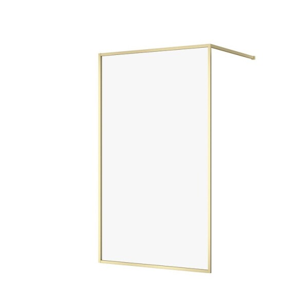 CERSANIT - Walk-in sprchový kout LARGA, zlatá mat, 120x200, čiré sklo S164-074