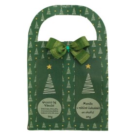 Dárková taška Stromeček zelený s čajem a mandlemi