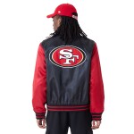 New Era Pánská bunda San Francisco 49ers NFL Satin Bomber Velikost: S