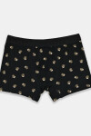 PÁNSKÉ VZOROVANÉ BOXERKY PREMIUM BB006 černá M